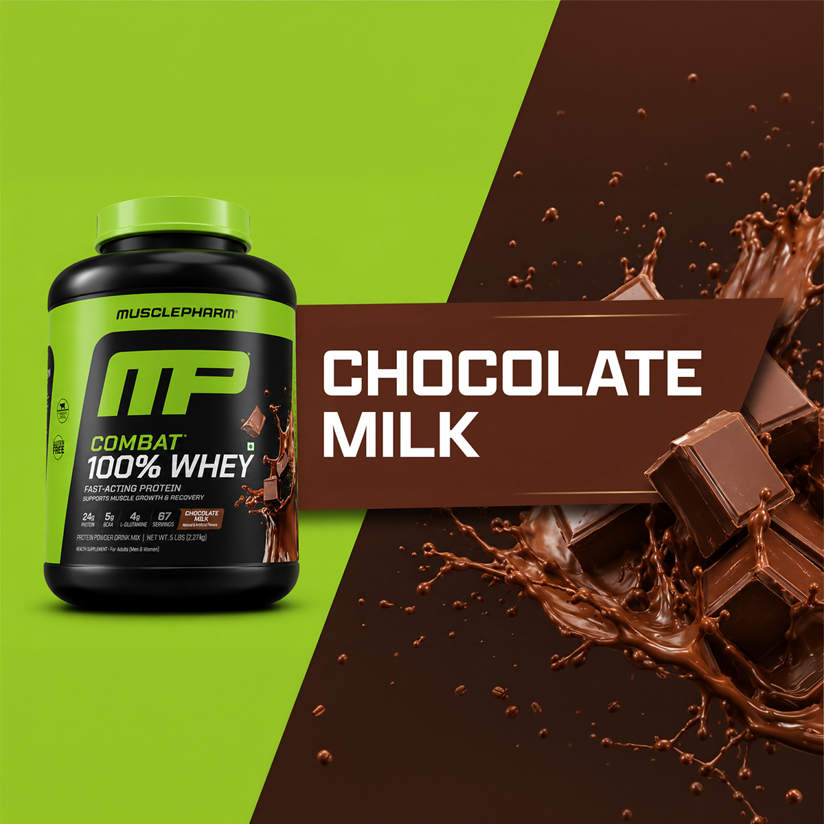 Chocolate Milk — Combat 100% Whey