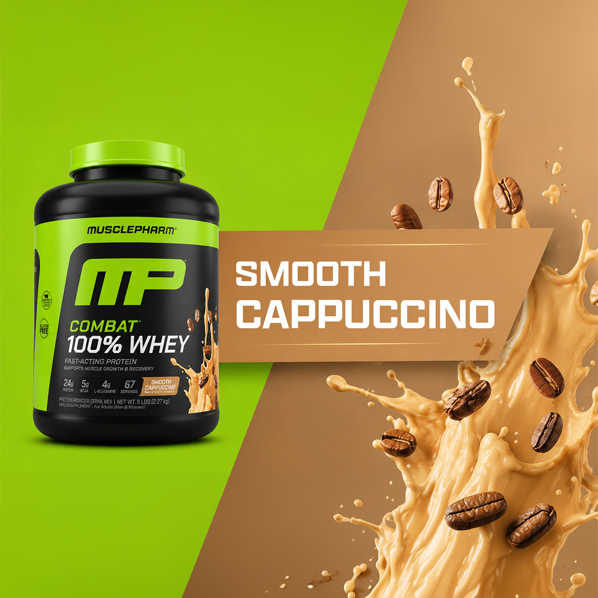 Smooth Cappuccino — Combat 100% Whey